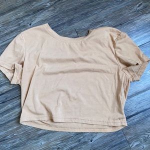 Tan crop top